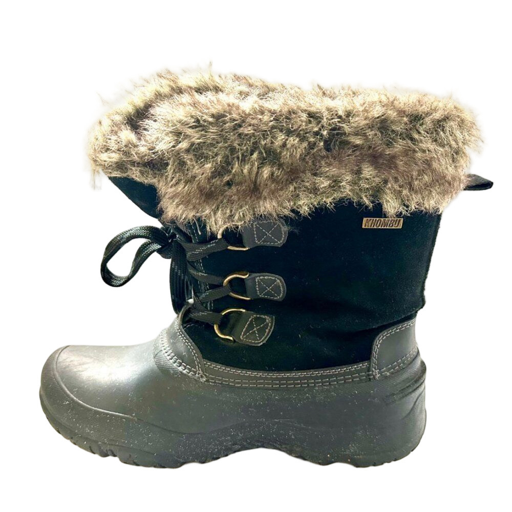 Khombu Mid-Calf Black Boots for Women Size 9 M